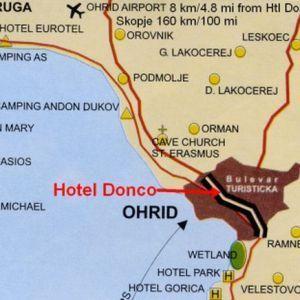 אוהריד Hotel Donco מראה חיצוני תמונה